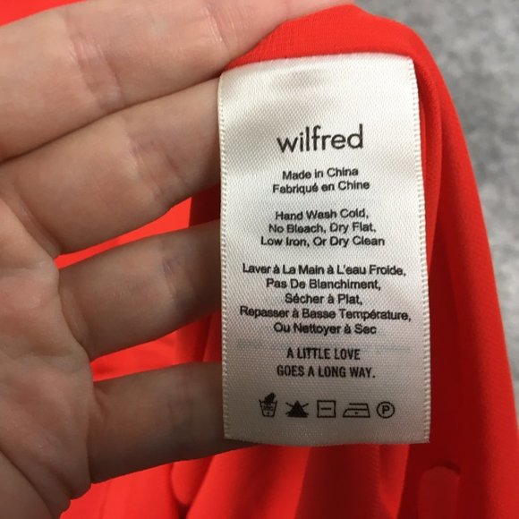 Aritzia Wilfred Dress 4 Cocktail A Line Boat Neck Strappy Open Plunge Back Red - Picture 10 of 15